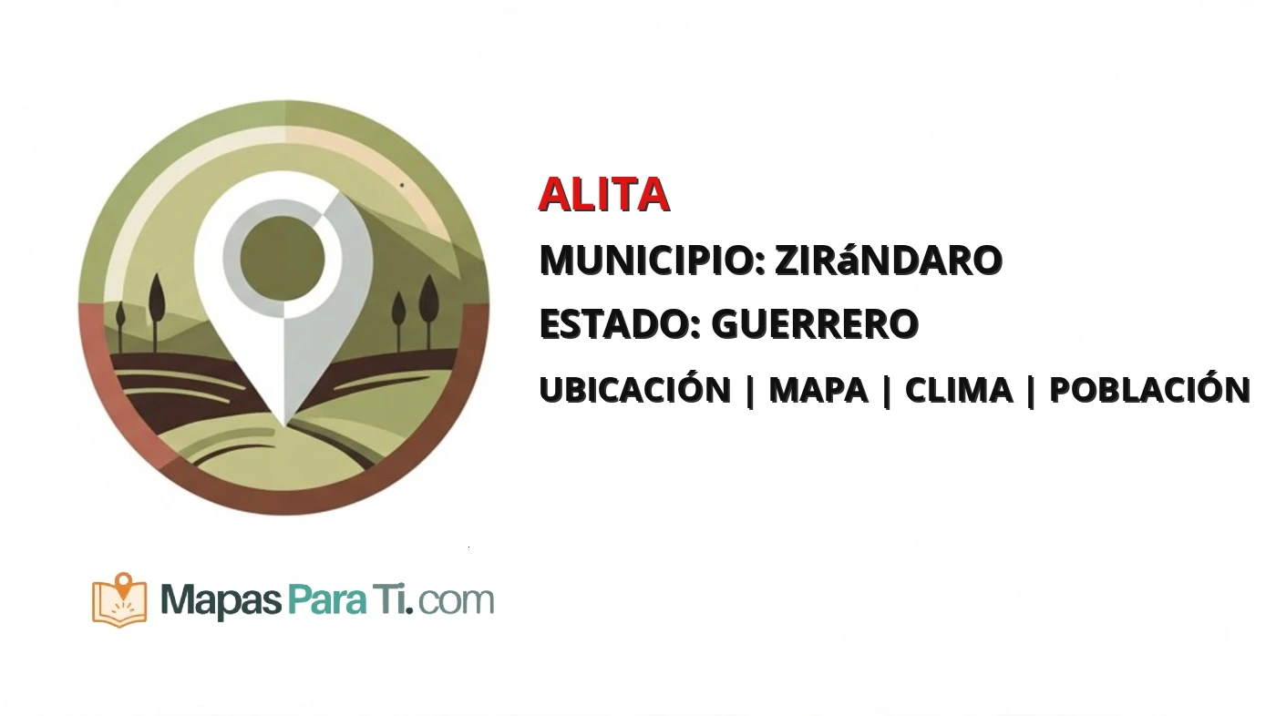 Mapa y datos de Alita, Zirándaro, Guerrero