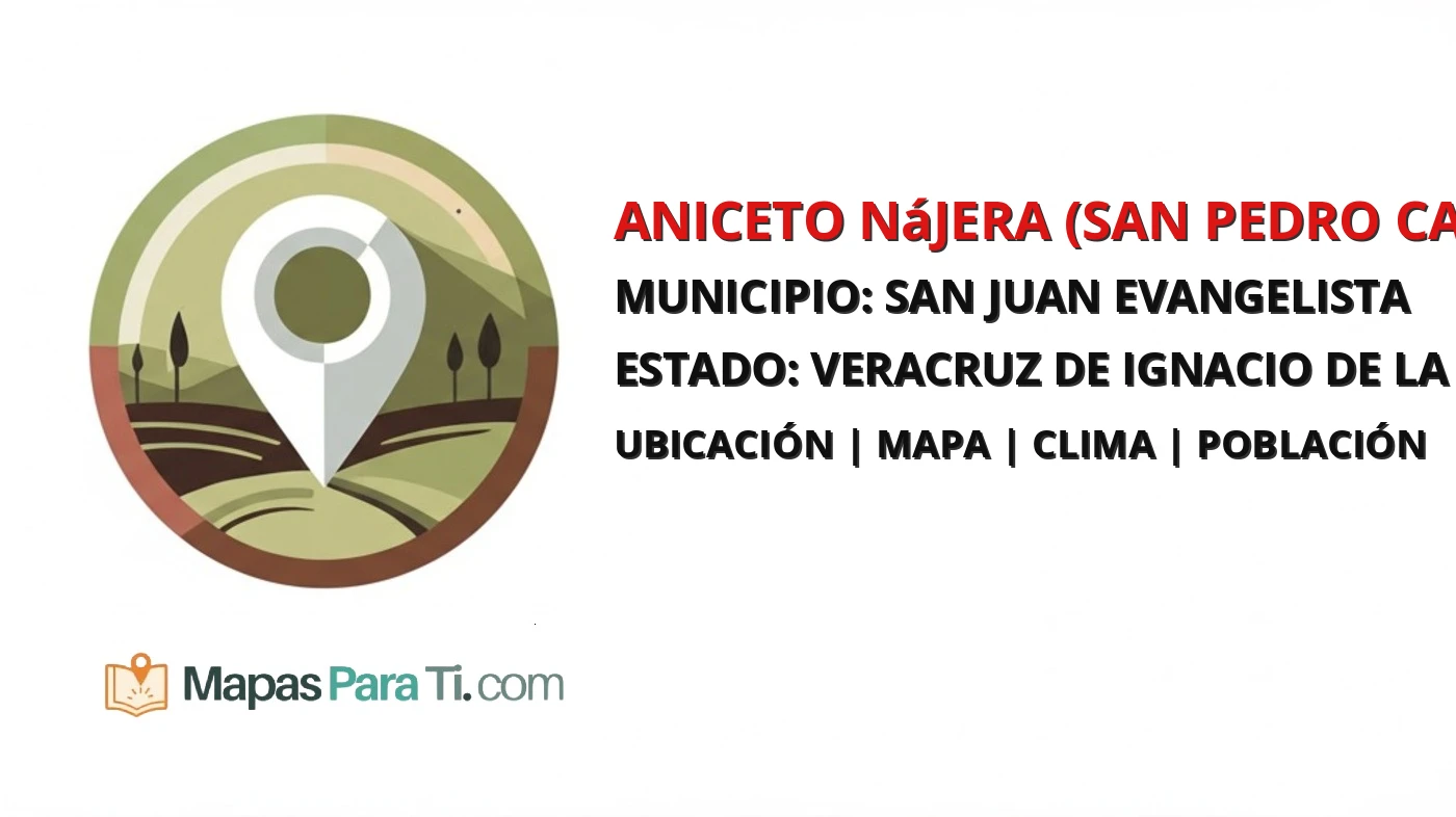 Mapa y datos de Aniceto Nájera (San Pedro Candelaria), San Juan Evangelista, Veracruz de Ignacio de la Llave