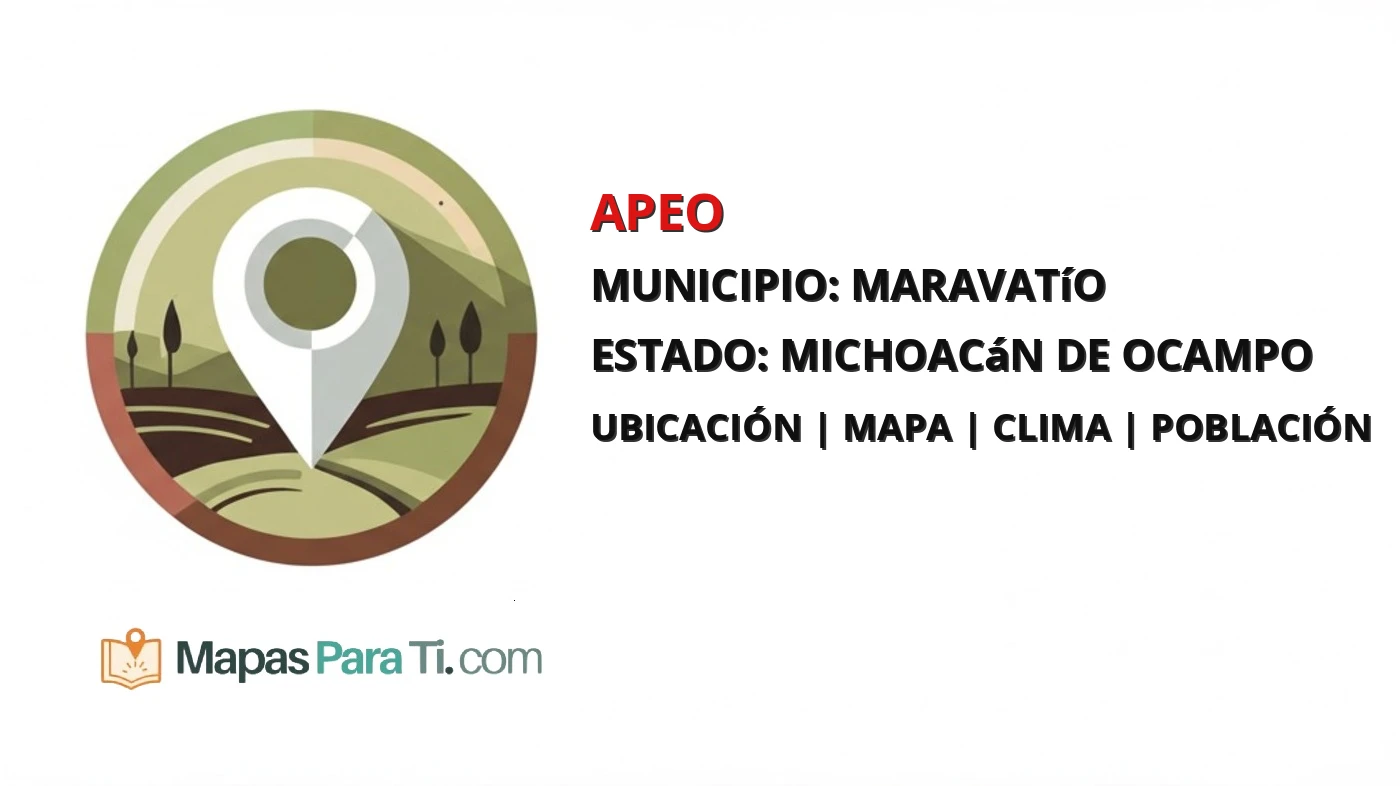Mapa y datos de Apeo, Maravatío, Michoacán de Ocampo