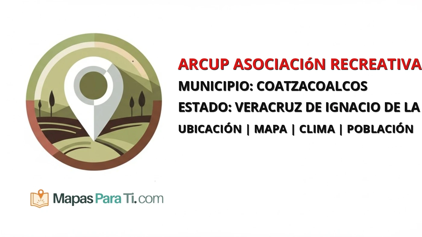 Mapa y datos de Arcup Asociación Recreativa y Cultural Pajaritos, Coatzacoalcos, Veracruz de Ignacio de la Llave