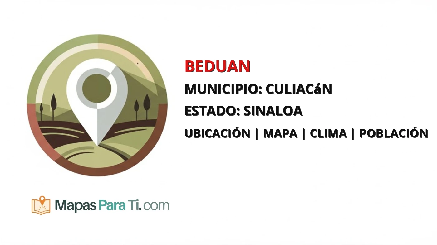 Mapa y datos de Beduan, Culiacán, Sinaloa
