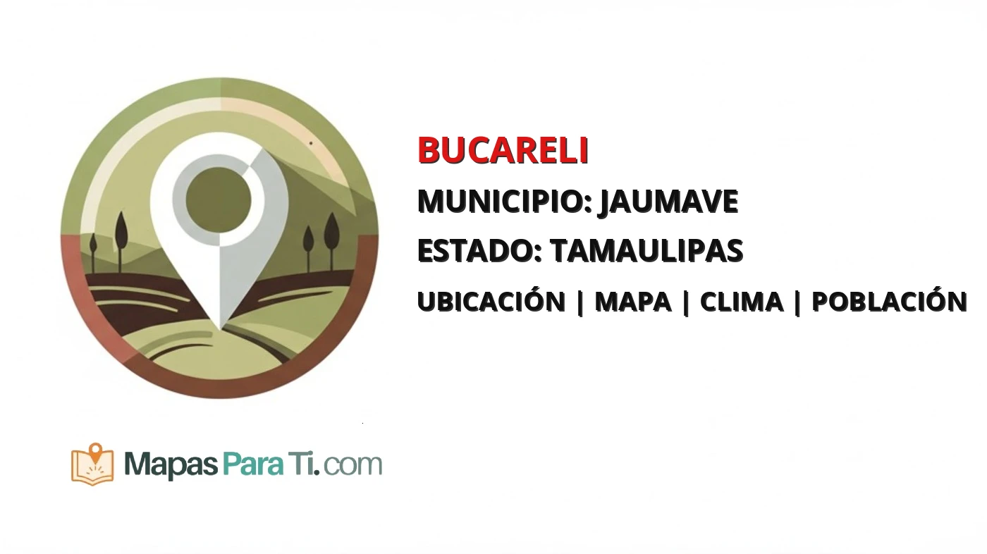 Mapa y datos de Bucareli, Jaumave, Tamaulipas