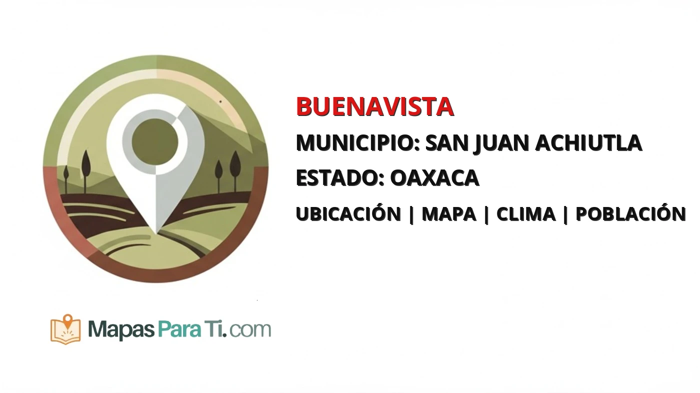 Mapa y datos de Buenavista, San Juan Achiutla, Oaxaca