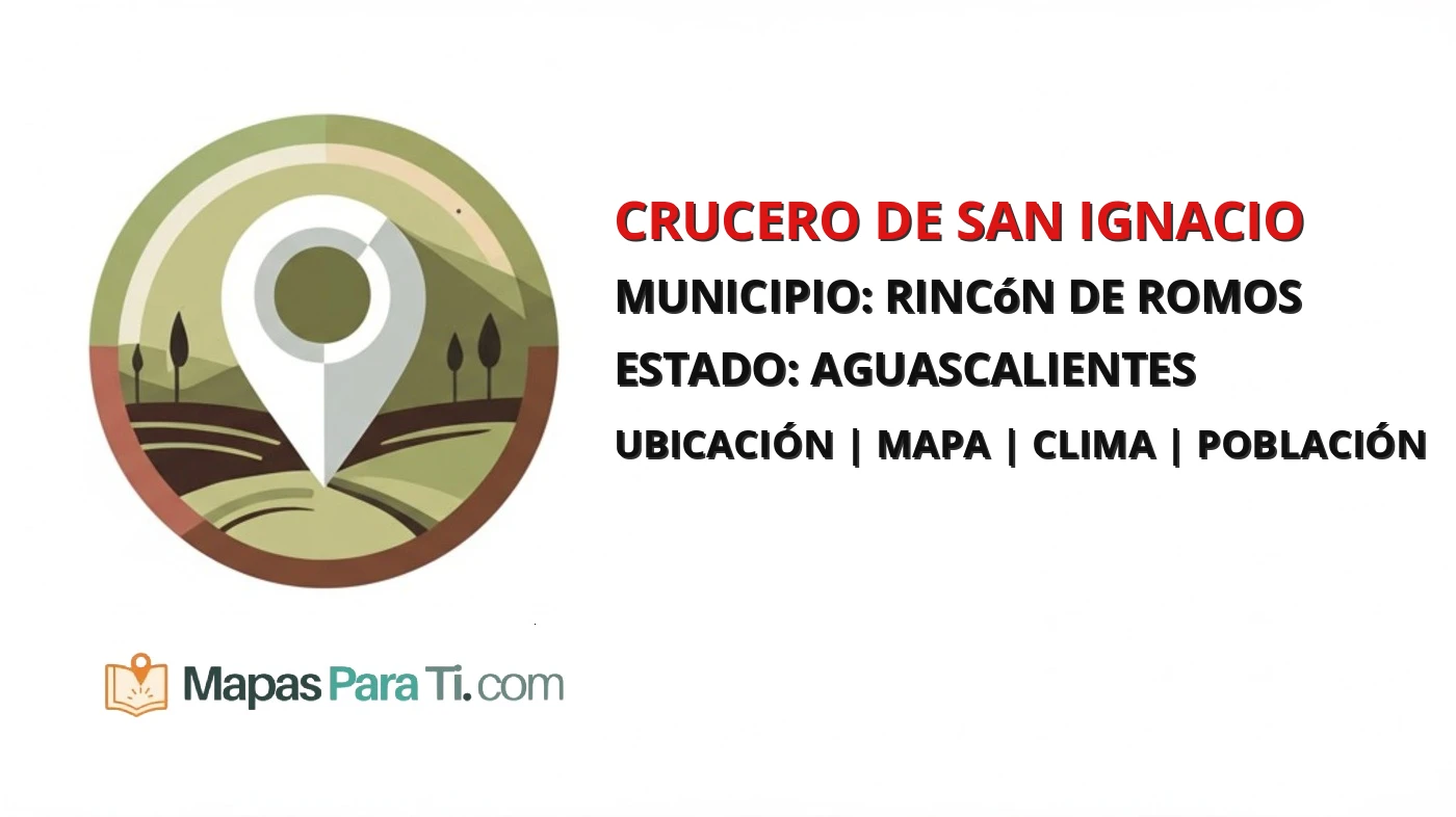 Mapa y datos de Crucero de San Ignacio, Rincón de Romos, Aguascalientes
