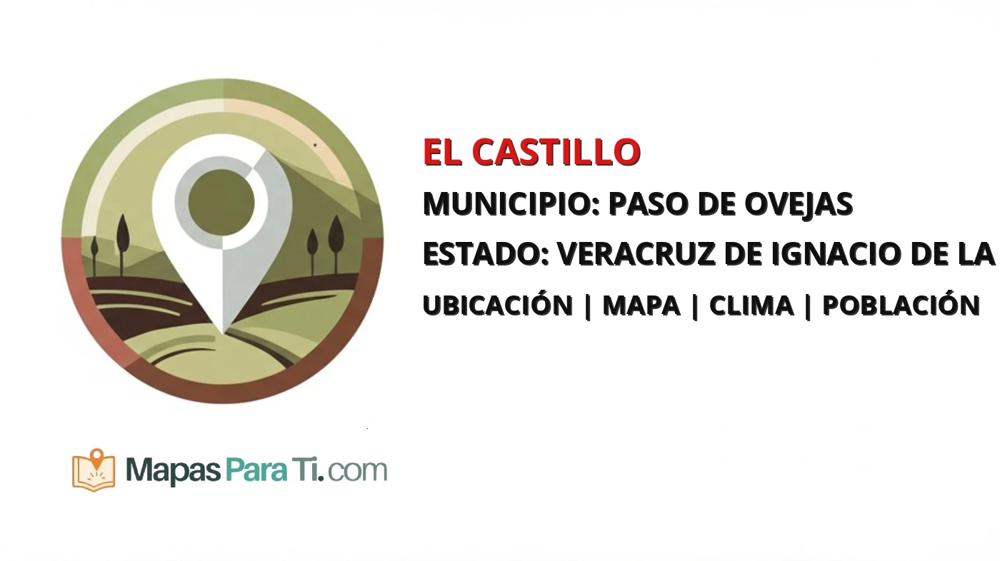 Mapa y datos de El Castillo, Paso de Ovejas, Veracruz de Ignacio de la Llave