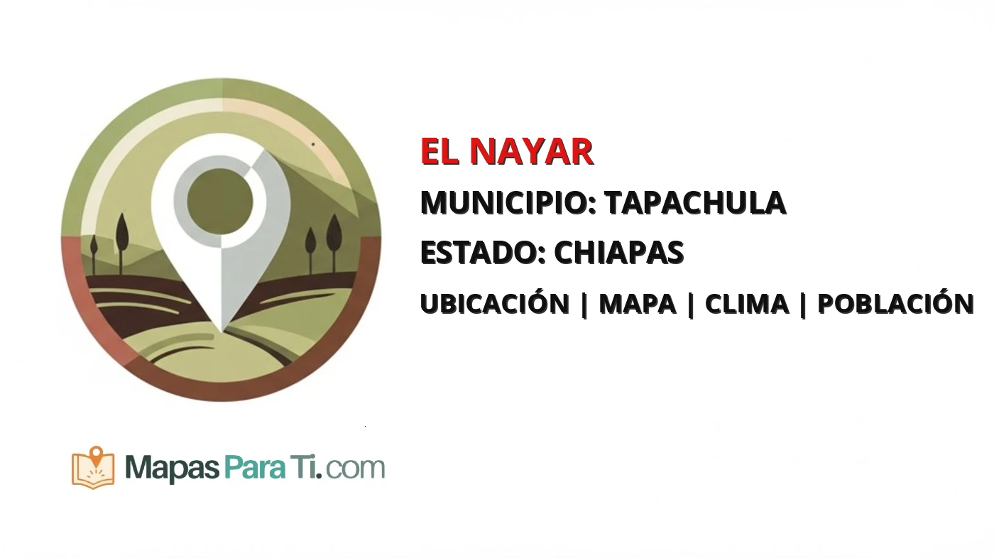 Mapa y datos de El Nayar, Tapachula, Chiapas