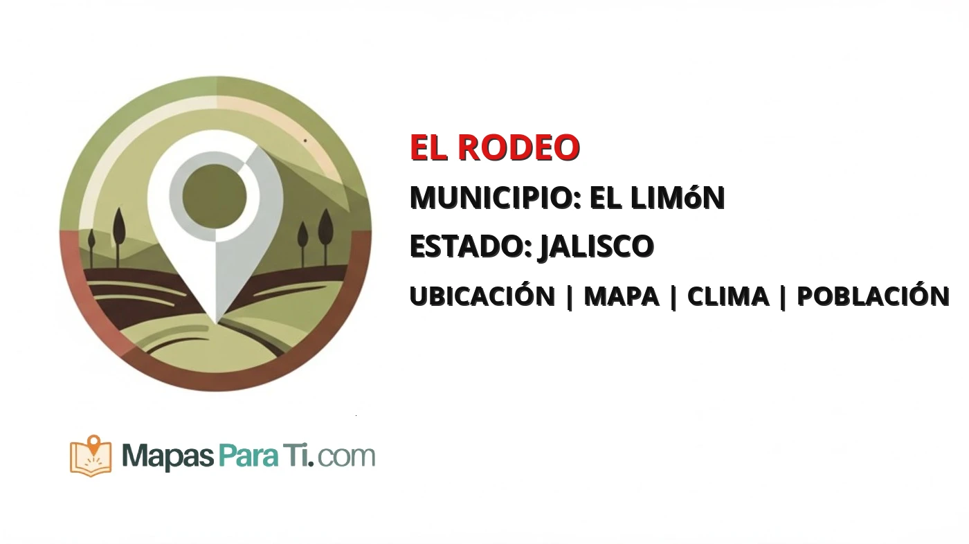 Mapa y datos de El Rodeo, El Limón, Jalisco