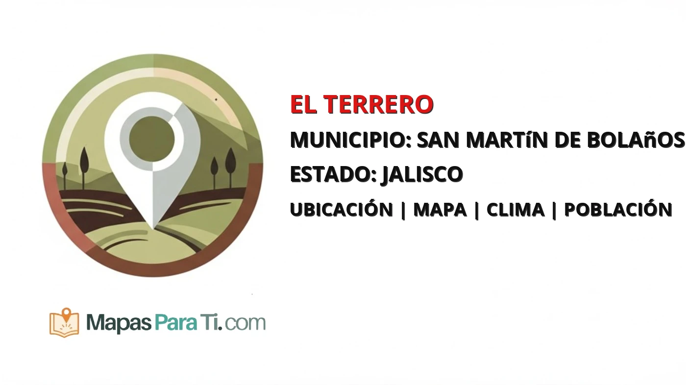 Mapa y datos de El Terrero, San Martín de Bolaños, Jalisco