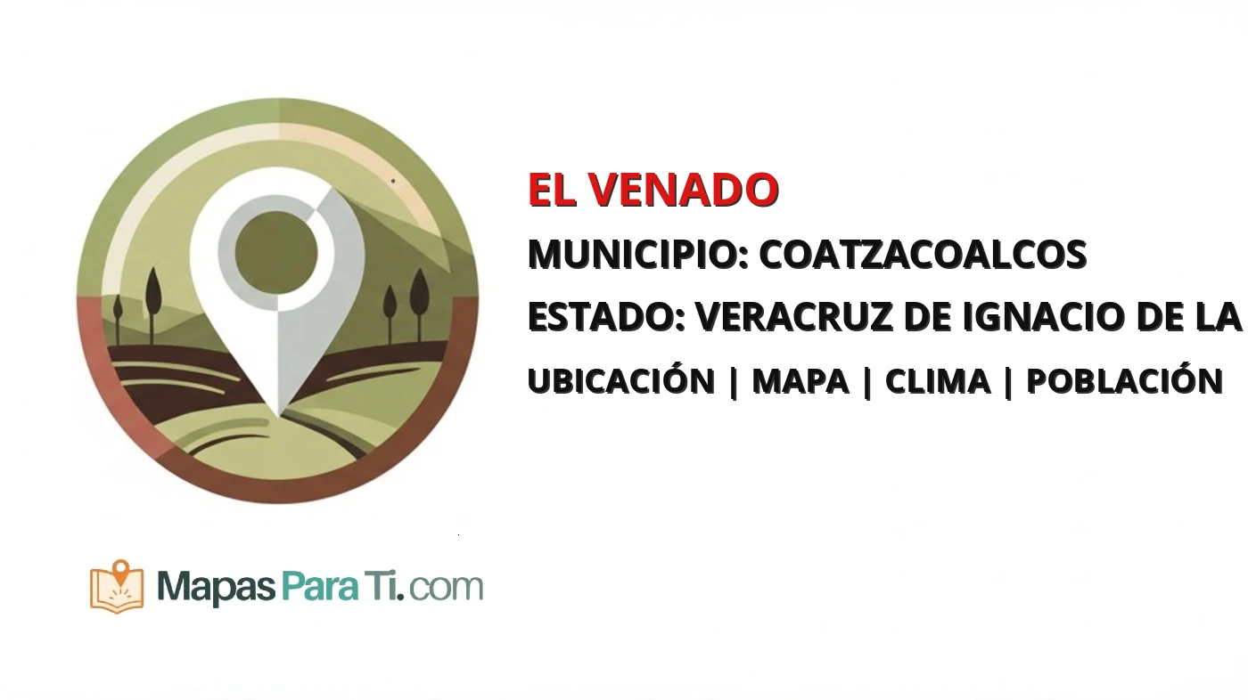 Mapa y datos de El Venado, Coatzacoalcos, Veracruz de Ignacio de la Llave