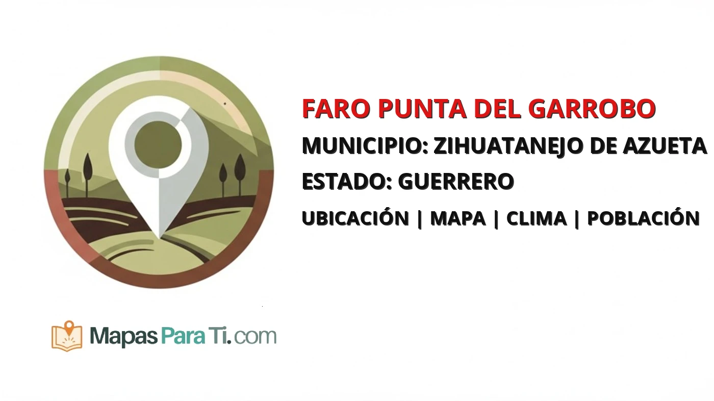 Mapa y datos de Faro Punta del Garrobo, Zihuatanejo de Azueta, Guerrero