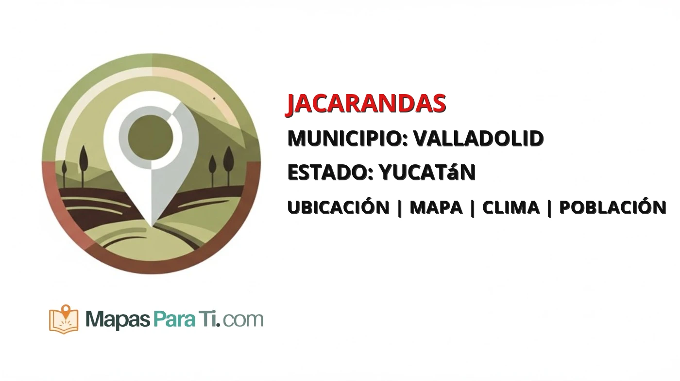Mapa y datos de Jacarandas, Valladolid, Yucatán