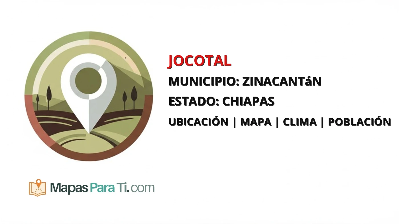 Mapa y datos de Jocotal, Zinacantán, Chiapas