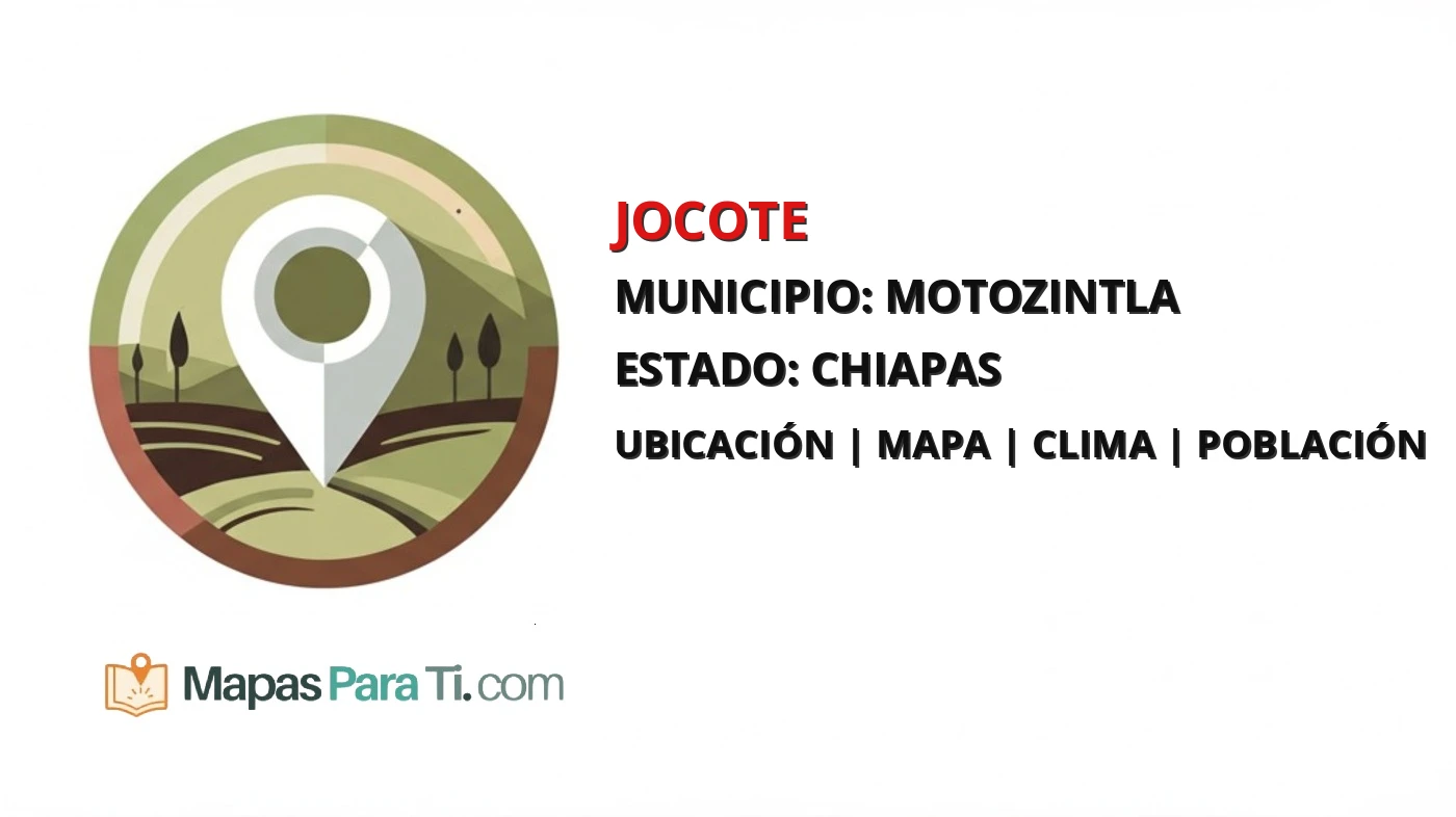 Mapa y datos de Jocote, Motozintla, Chiapas