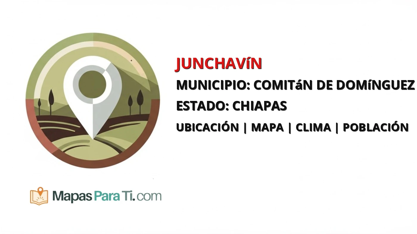 Mapa y datos de Junchavín, Comitán de Domínguez, Chiapas