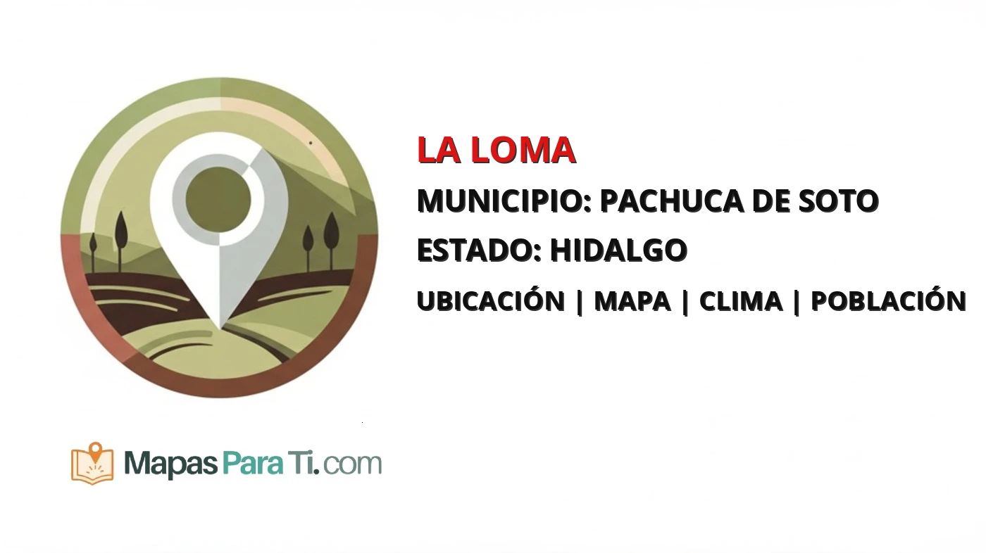Mapa y datos de La Loma, Pachuca de Soto, Hidalgo