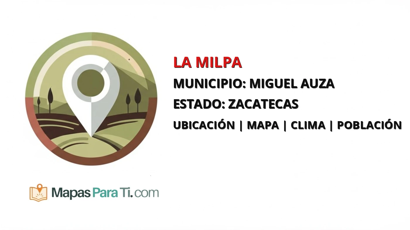 Mapa y datos de La Milpa, Miguel Auza, Zacatecas