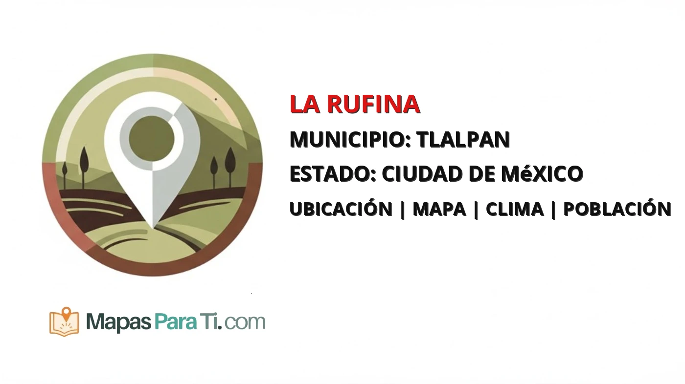Mapa y datos de La Rufina, Tlalpan, Ciudad de México