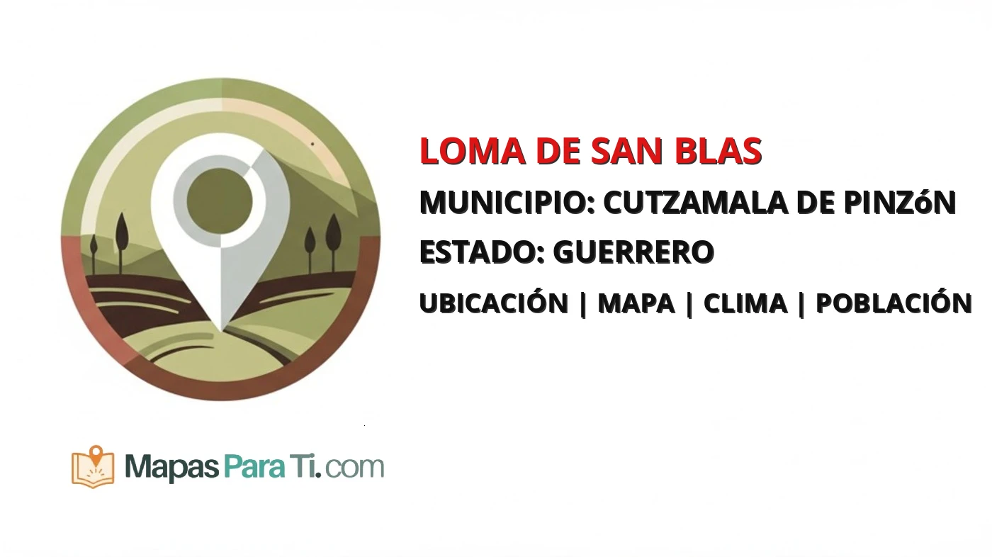 Mapa y datos de Loma de San Blas, Cutzamala de Pinzón, Guerrero