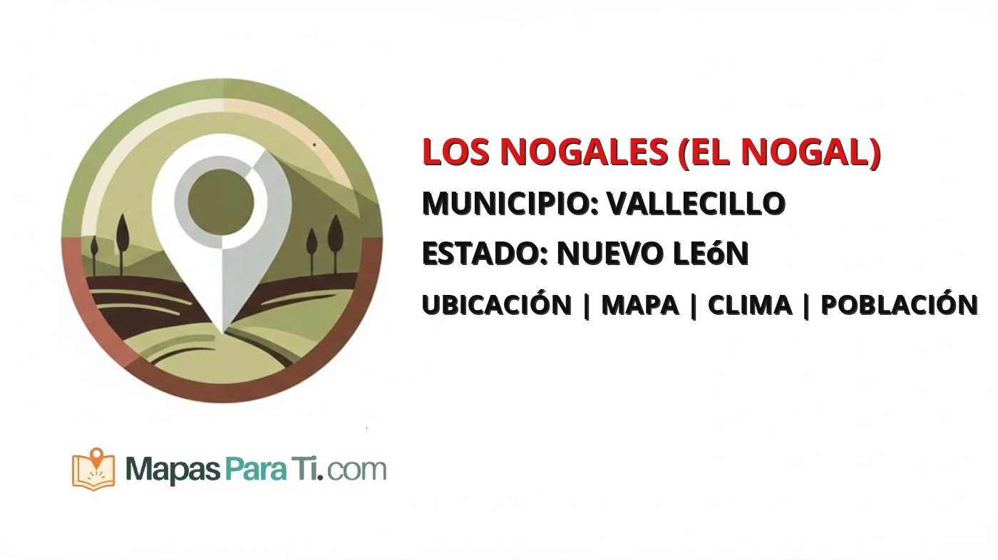 Mapa y datos de Los Nogales (El Nogal), Vallecillo, Nuevo León
