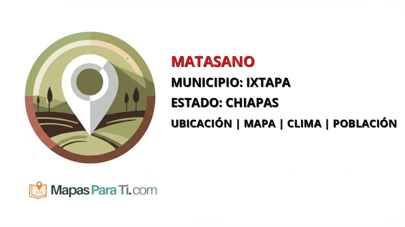 Mapa y datos de Matasano, Ixtapa, Chiapas