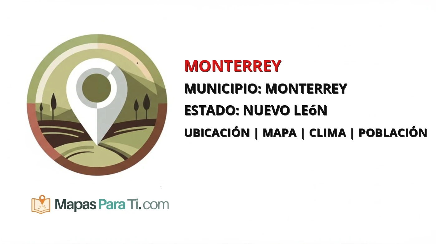Mapa y datos de Monterrey, Monterrey, Nuevo León