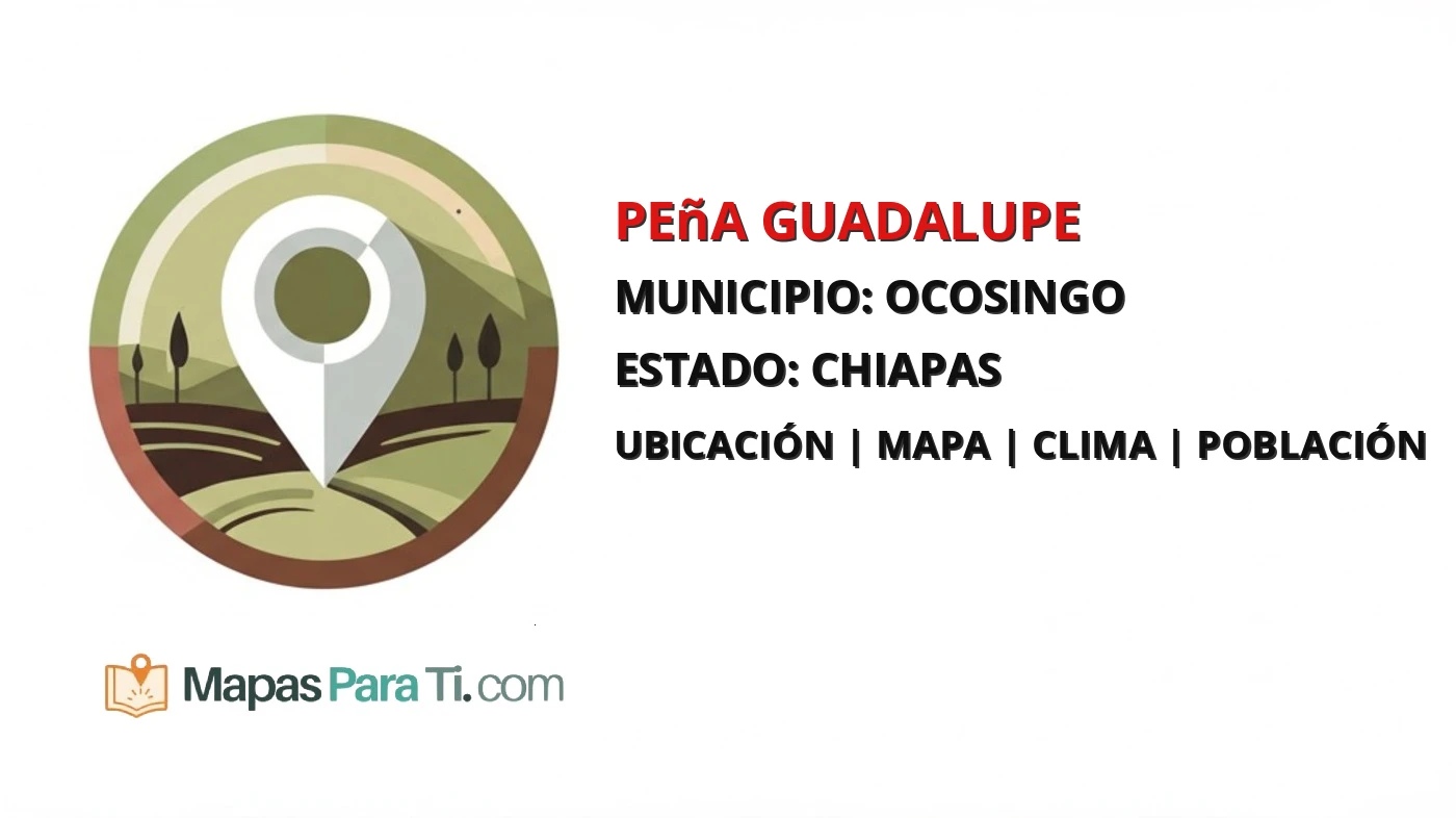 Mapa y datos de Peña Guadalupe, Ocosingo, Chiapas