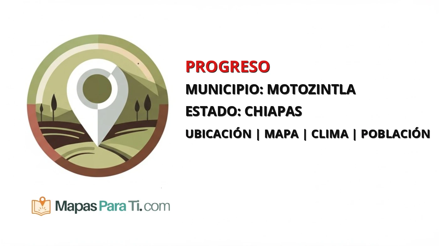 Mapa y datos de Progreso, Motozintla, Chiapas