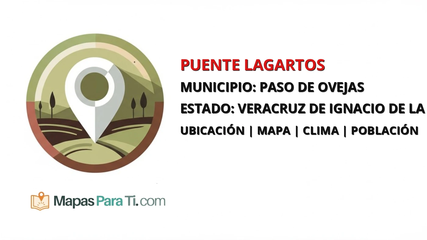 Mapa y datos de Puente Lagartos, Paso de Ovejas, Veracruz de Ignacio de la Llave