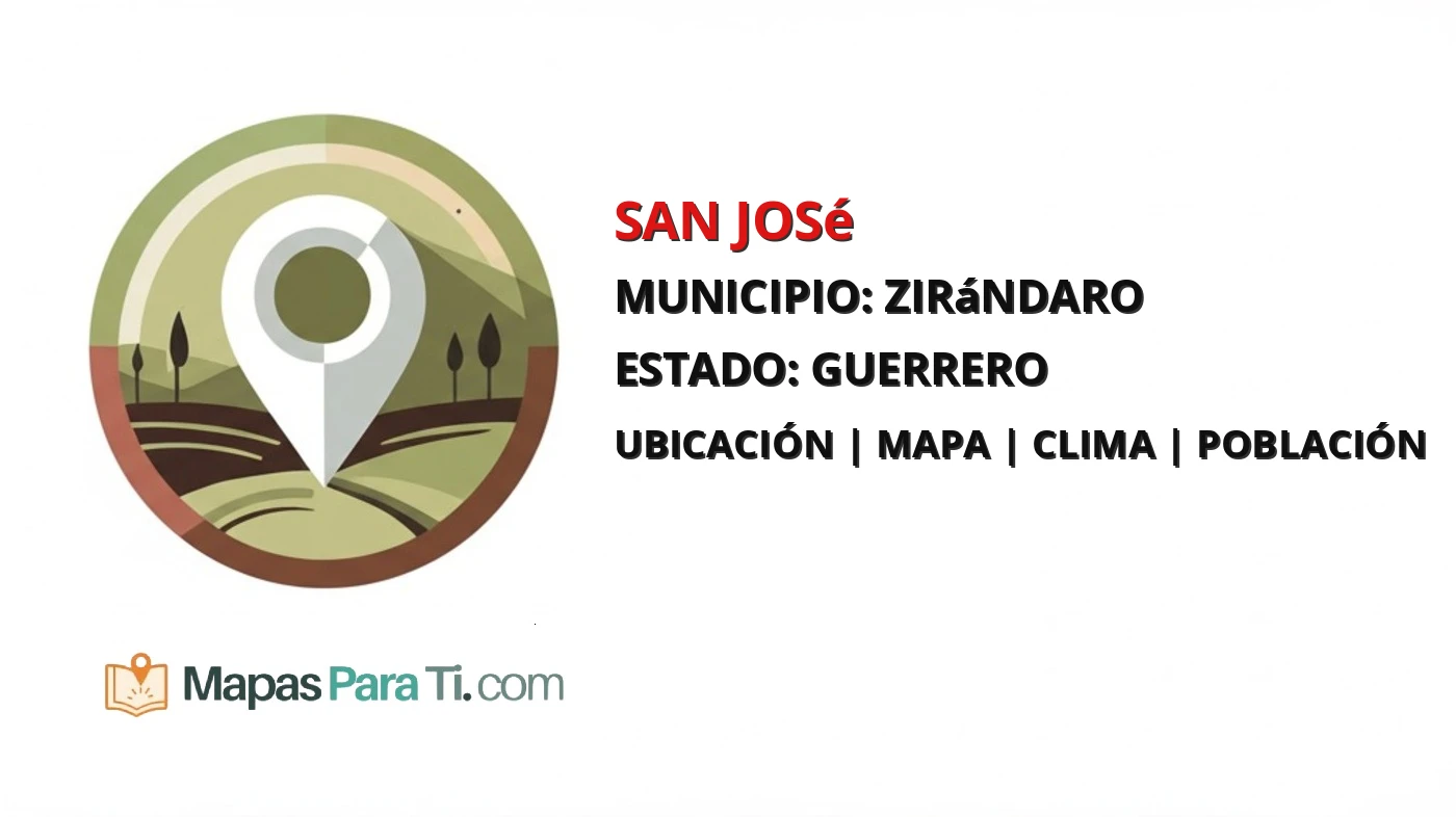 Mapa y datos de San José, Zirándaro, Guerrero