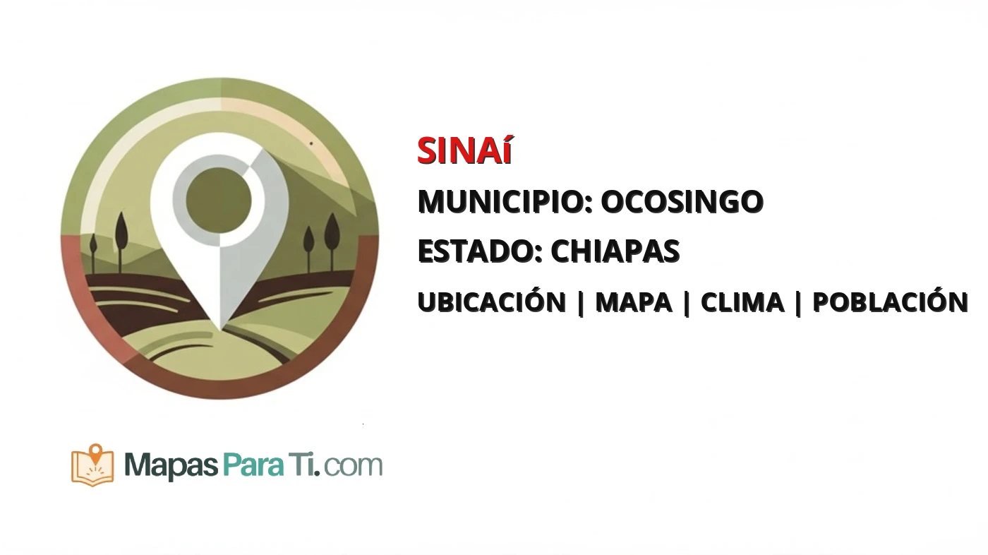 Mapa y datos de Sinaí, Ocosingo, Chiapas