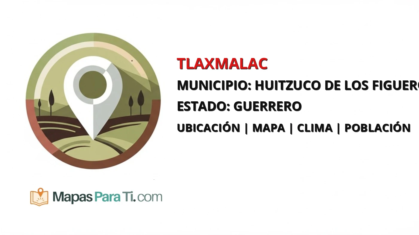 Mapa y datos de Tlaxmalac, Huitzuco de los Figueroa, Guerrero