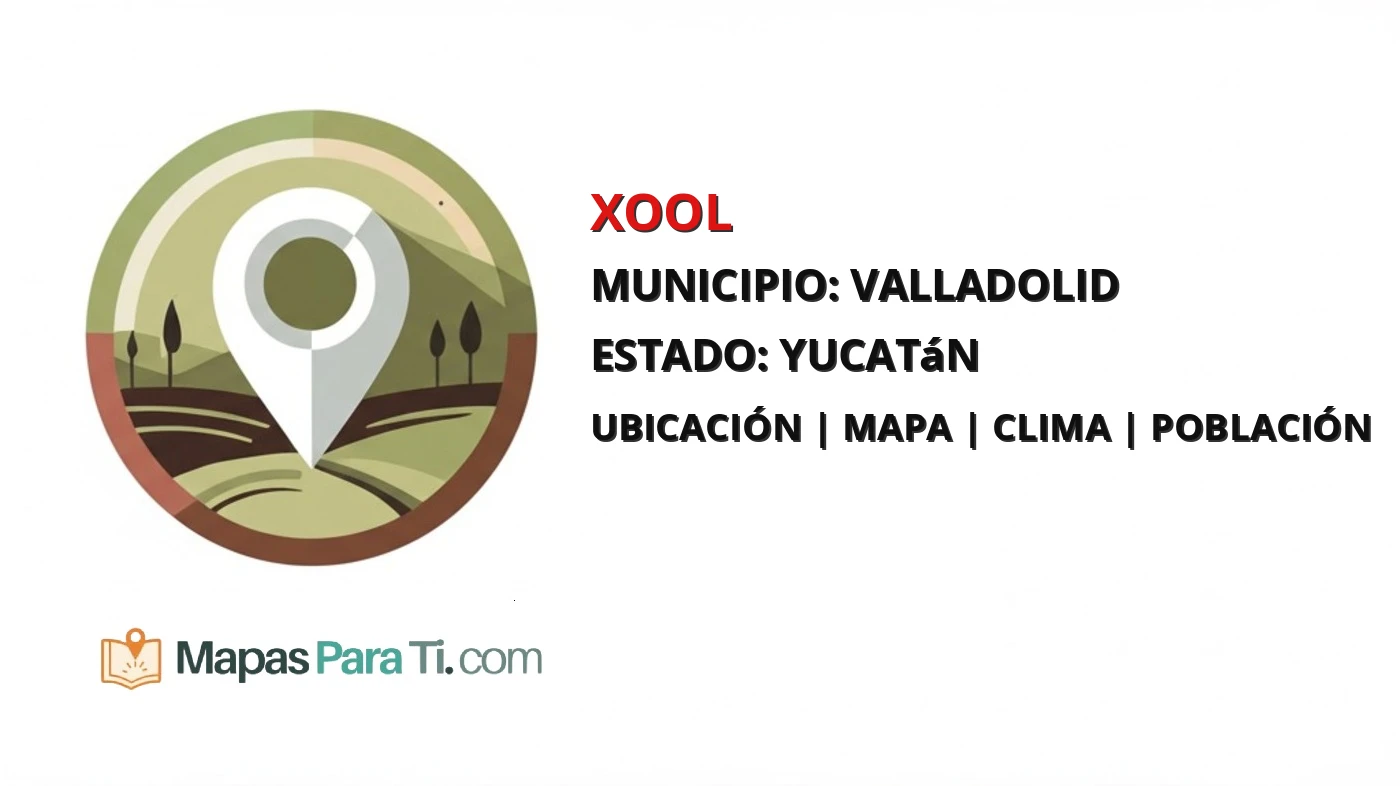 Mapa y datos de Xool, Valladolid, Yucatán